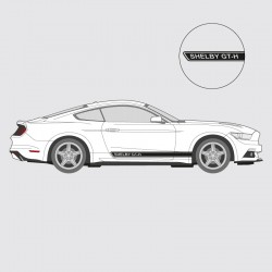 Bandes adhésives latérales Shelby GT-H pour Ford Mustang