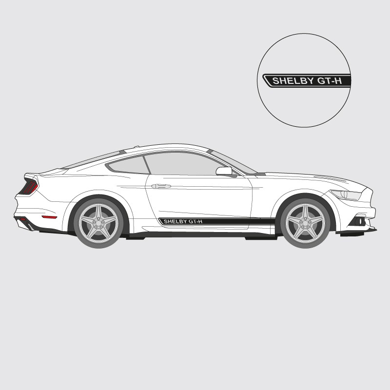  Rayas laterales Shelby GT-H para Ford Mustang