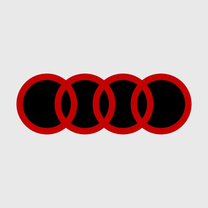 Two-tone Audi Logo Decal