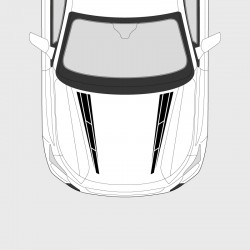 V-shaped strip for Peugeot 308 side