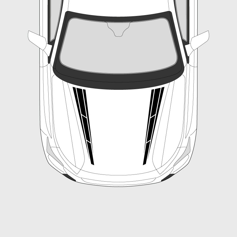 V-shaped strip for Peugeot 308 side