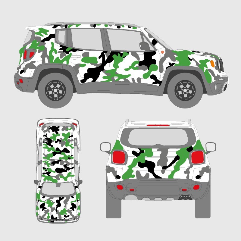 Kit Stickers Camouflage Voiture Tous Modèles