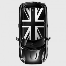 Union Jack flag with one color of your choice for Mini's roof