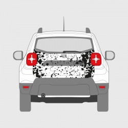 Splash sticker for Dacia Duster trunk