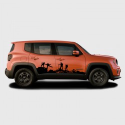 Jeep Renegade Side Hiking Sport Sticker
