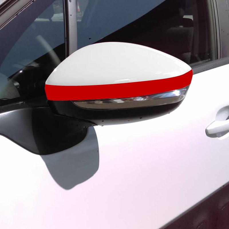 Thin rear view mirror strip sticker for Citroën C3