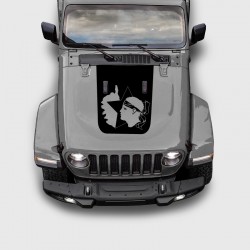 Sticker Corse Capot de Jeep Wrangler à partir de 2018