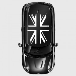 Damaged Union Jack flag with one color of your choice for Mini's roof