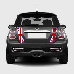 Stickers Mini bande en V drapeau anglais coffre voiture