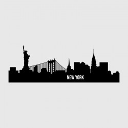 New York City Skyline Sticker for Car or Motorhome Decoration