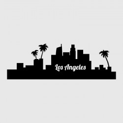 Los Angeles city skyline sticker