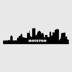 Sticker skyline ville de Houston