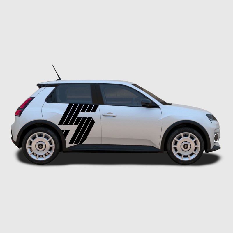Side decals with logo for Renault 5