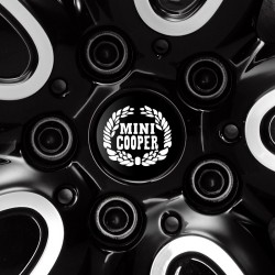 Laurel Logo doming decal for Mini hubcaps