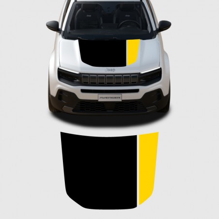 Ma Belle Voiture - Two-Tone Sticker for Jeep Avenger Hood