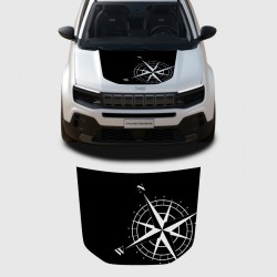 Sticker boussole pour Capot de Jeep Avenger