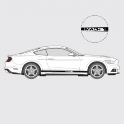 Mach 1 logo strip for Ford Mustang Side