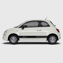 Cutout strip with logo for Fiat 500 side