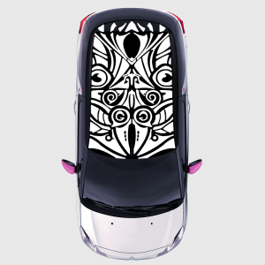 Stickers voiture toit DS3 motif tribal