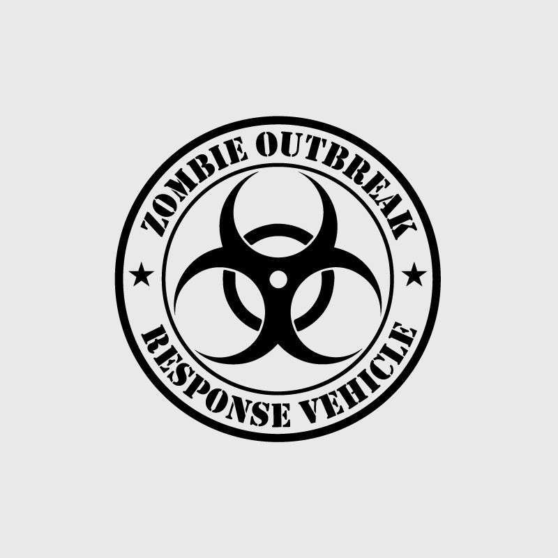 Zombie Outbreak decal for Jeep