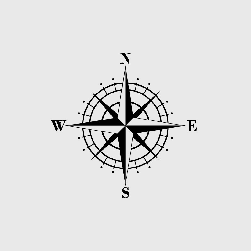 Compass decal for Jeep
