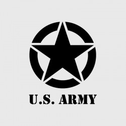 U.S. Army Star decal for Jeep
