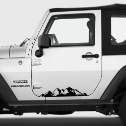 Mountain decal for Jeep doors