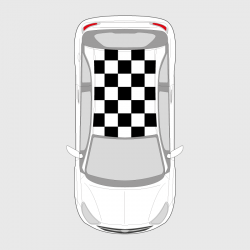 Checkered decal for Opel Adam roof