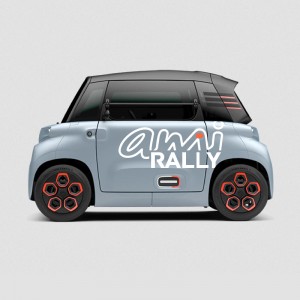 Side rally logo stickers for Citroën AMI