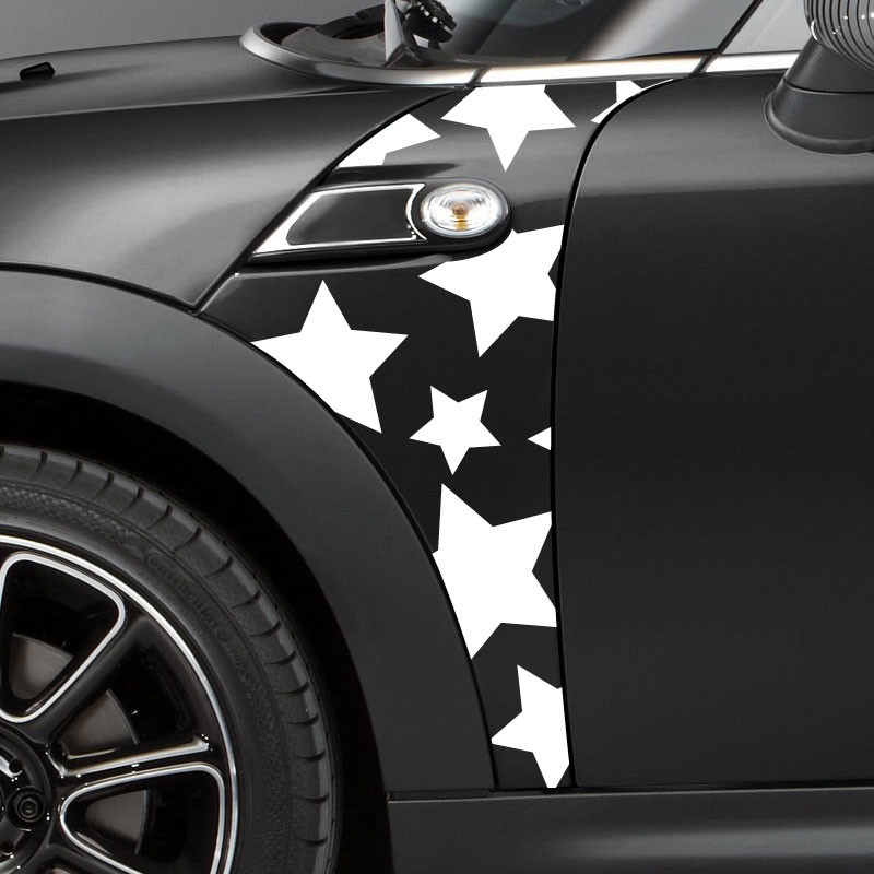 Stars decal for Mini's a-panel