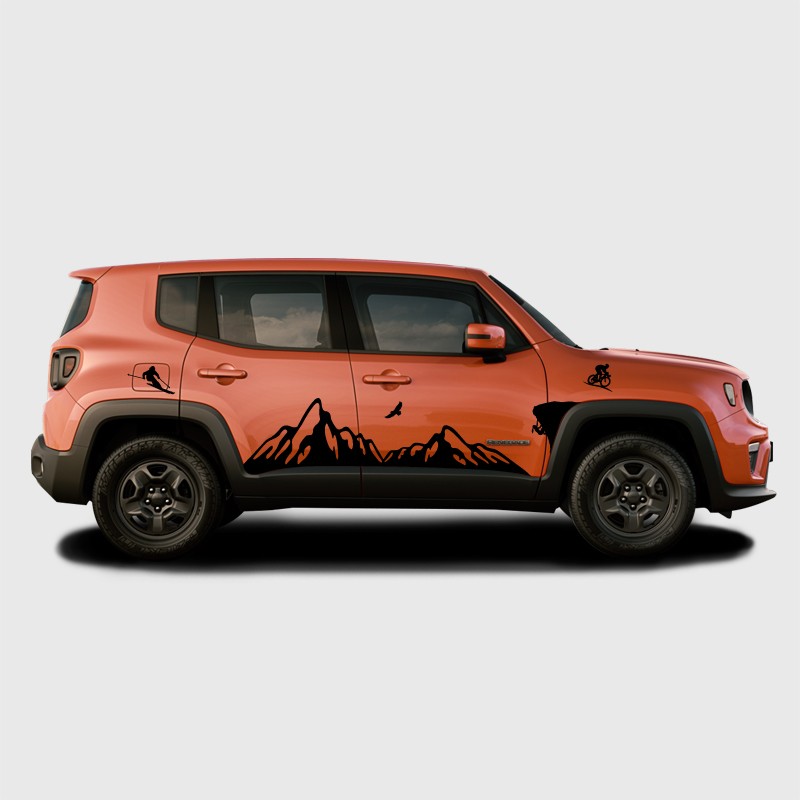Jeep Renegade - Mountain EDITION 2 - adesivi laterali adesive auto