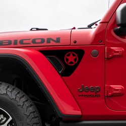 Star decal for Jeep Wrangler Front side