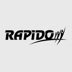 Rapido logo one color decal for Camping car