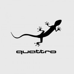 Audi Quattro Lizard Logo Decal