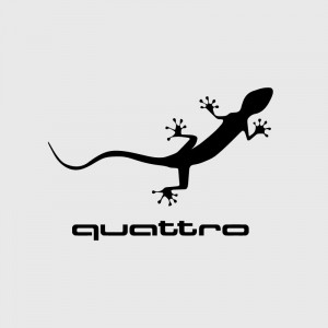 Audi Quattro Lizard Logo Decal