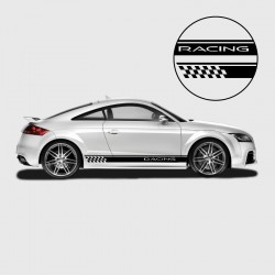 Sticker Bande Racing pour lateral Audi