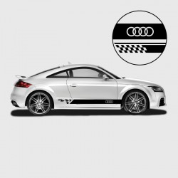 Sticker Bande logo pour lateral Audi