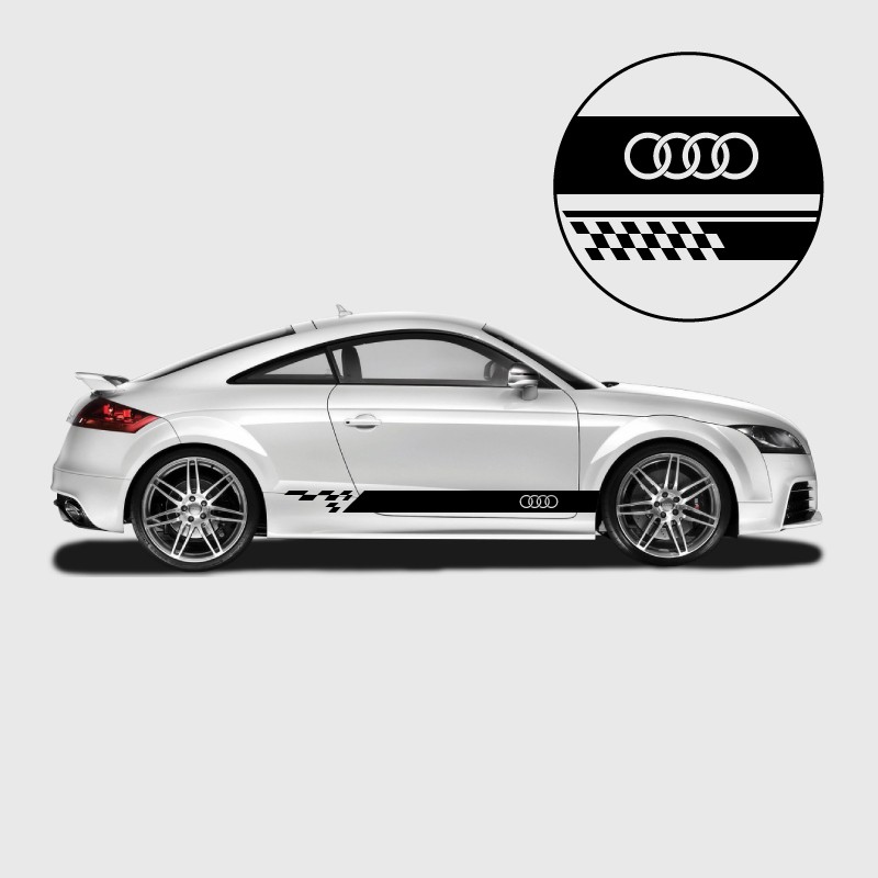 Stickers autocollants rétroviseur Audi