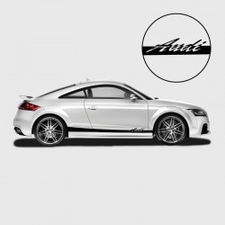 Sticker Bande logo Audi 2 pour lateral Audi