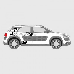 Honeycomb stickers for Citroën C4 Cactus side