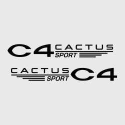Stickers logo sport latéral Citroën C4 Cactus