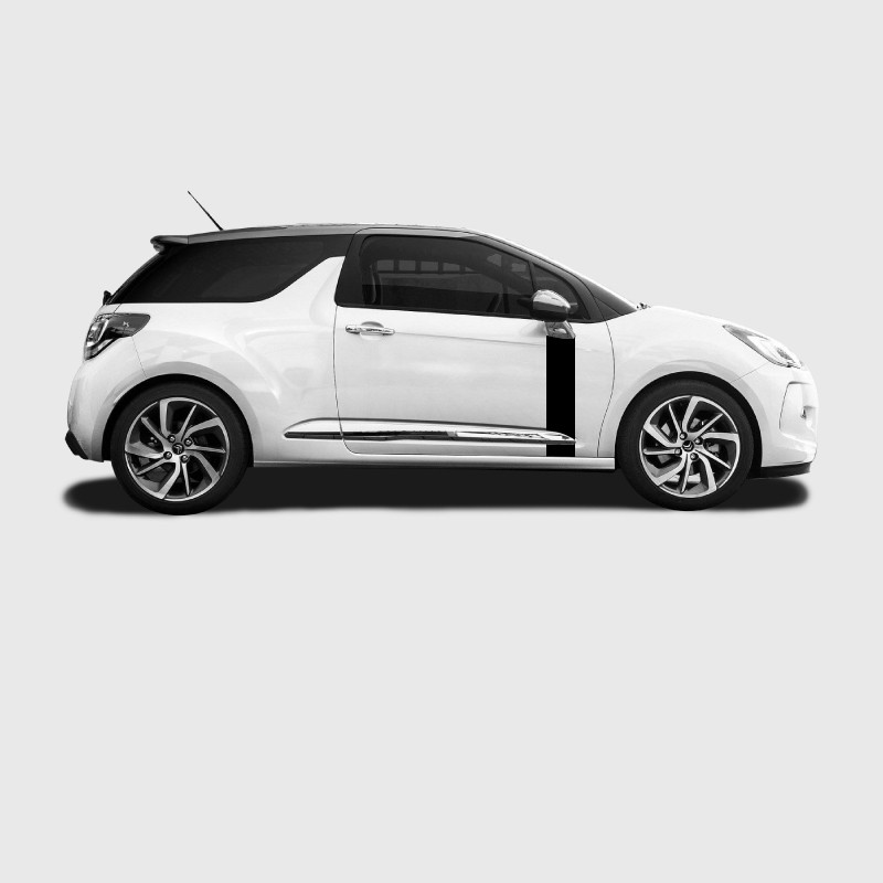 Adhesive Racing Logo strip Decals for DS3 Side