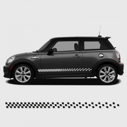 Tilted gradient checkered Strip for Mini Side