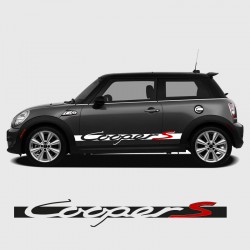 Bande logo Cooper S bicolore latéral pour Mini