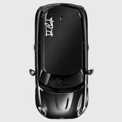 Small and thick John Cooper's signature decal for Mini's roof