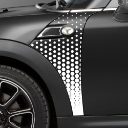 Gradient dot pattern decals for Mini A-panel