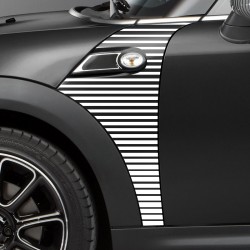 Gradient stripe pattern decals for Mini A-panel