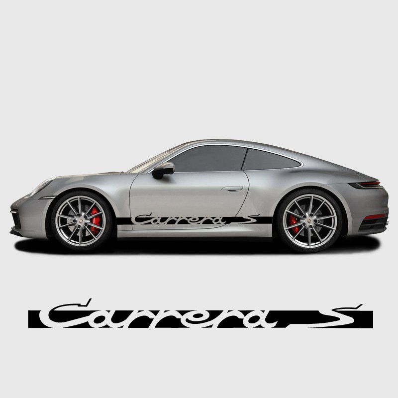 Sticker Bande Logo Carrera S Porsche