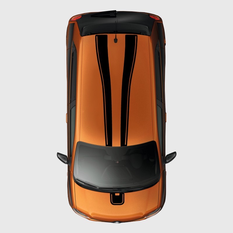 Double strip for hood and roof of Twingo 3