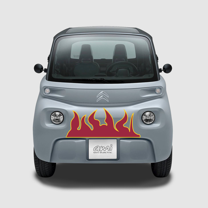 Flame stickers for Citroën AMI front or back